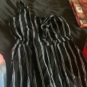 Black and white romper